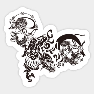 Fujin & Raijin & Dragon Sticker